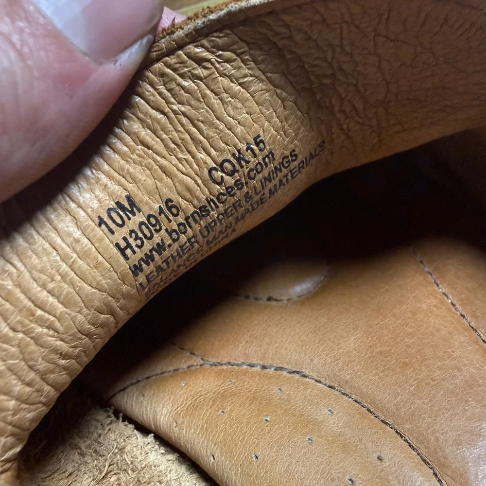 Born Nigel H30916 Brown Leather Slip On Loafers‎ Mens Size 10M